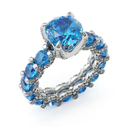 Elegant Blue Sparkle Ring – Timeless Shine for Every Occasion