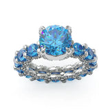 Elegant Blue Sparkle Ring – Timeless Shine for Every Occasion