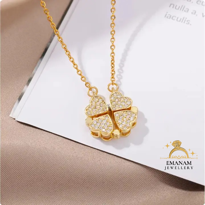 2-in-1 Magnetic Four Leaf Clover Necklace