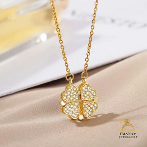 2-in-1 Magnetic Four Leaf Clover Necklace
