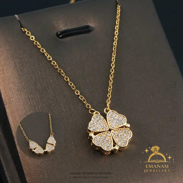 2-in-1 Magnetic Four Leaf Clover Necklace